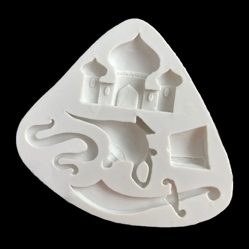 Волшебная Лампа Алладина помадный торт ручной работы шоколадная форма лампа