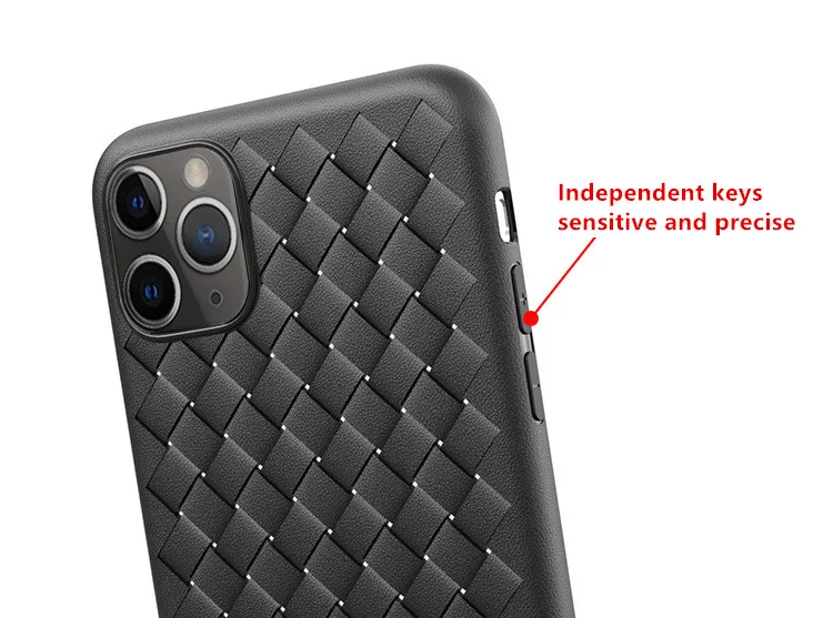 

100Pcs Braided Woven Case Strips Weave Soft TPU Silicone Shockproof Cover For iPhone 11 Pro Max X XR XS Max 6s 7 8 Plus SE 2020