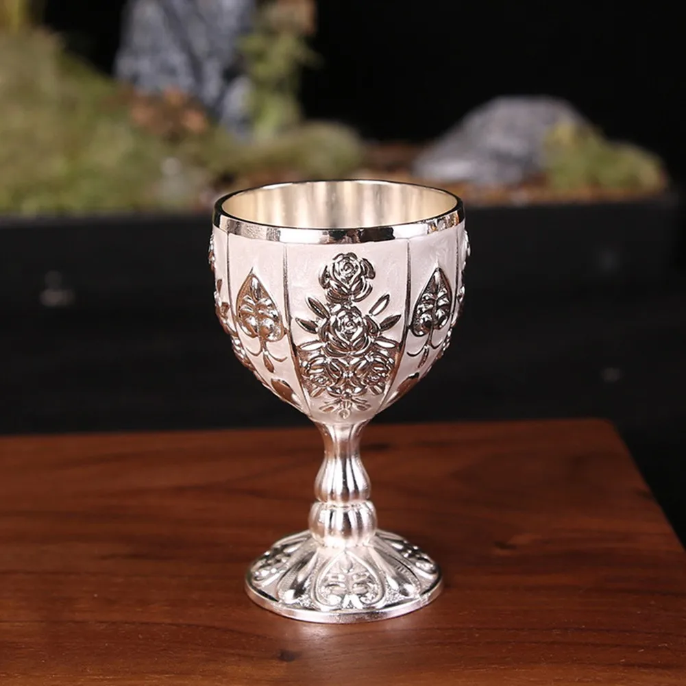 

30ML Retro Liquor Wine Cup Metal Craft Gift Home Decor Tea Cup For Kithcen Dining Room Tableware Bar Home Decor