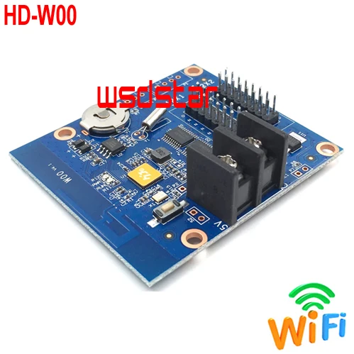 HUIDU HD W00 2 * HUB12 320*32 (поддерживает только P10 одного цвета) цвета Wi Fi светодиодный