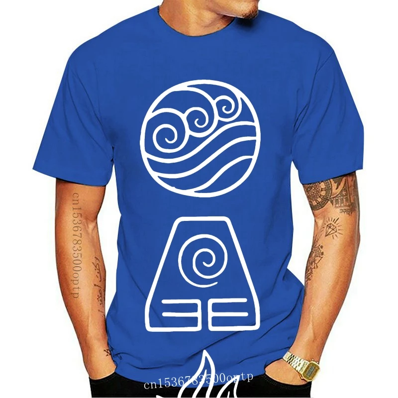 

New Avatar The Last Airbender Avatar The Four Elements t shirt Printing 100% cotton size S-3xl Costume Loose Comical slim shirt