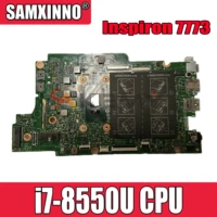 original laptop motherboard for dell inspiron 7773 i7 8550u mainboard cn 0y11g4 0y11g4 16888 1 sr3lc ddr4