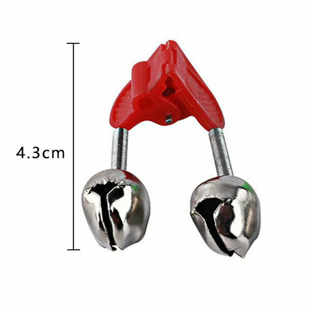 

100X Best Plastic Fishing Alarm Bells Clip Double Rod Ring Bite Hot Red Pesca Iscas Fishing Tackle Tool Accessories