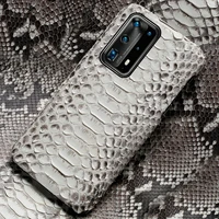 original python leather phone case for huawei p40 p50 pro p40 lite p30 p20 mate 40 20 snakeskin cover for honor 50 9x 10 20 pro