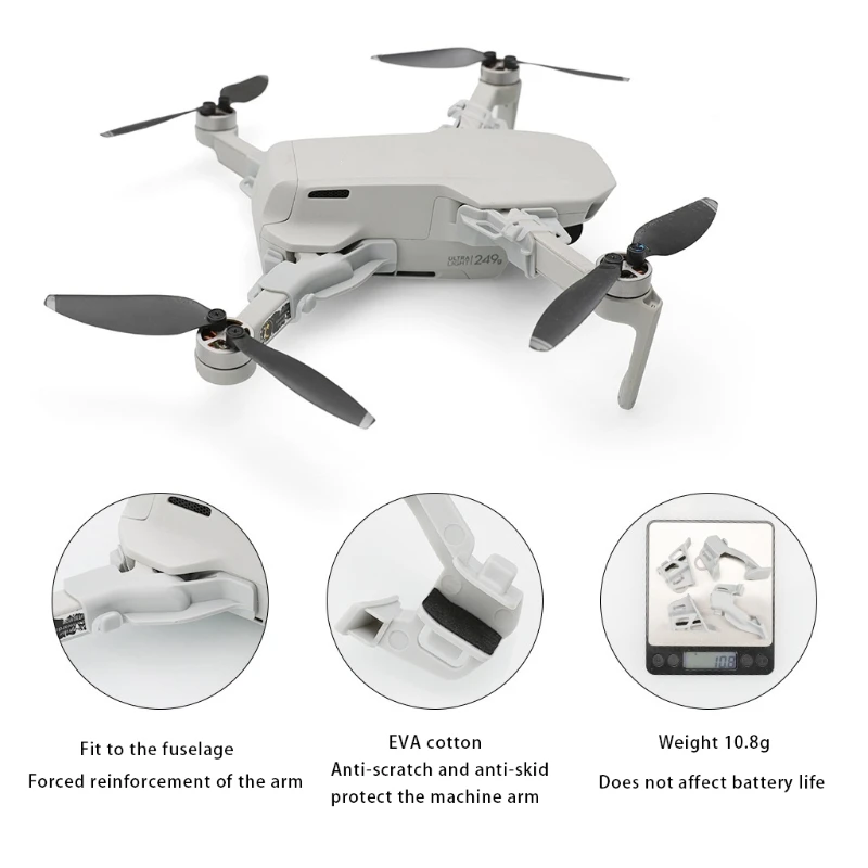 

Практичная защита самолета, высокопроизводительные усиленные кронштейны для dji Mavic Mini SE 2 Drone Props Accessories