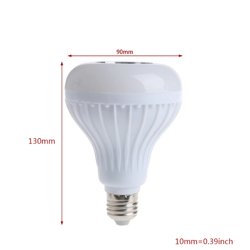 

Wireless Bluetooth Speaker Bulb E27 LED RGB Light Music Playing Lamp AC 90-265V 97BB