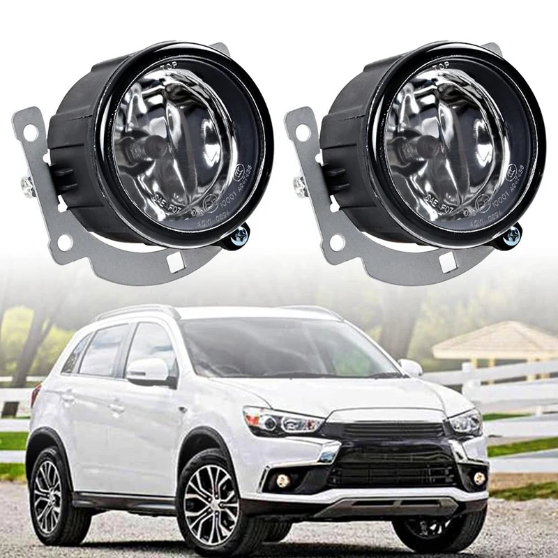 

2Pcs/Set Fog Lights Daytime Running Lamp Assembly with H11 Bulbs with Mounting Brackets for Mitsubishi Outlander RVR ASX