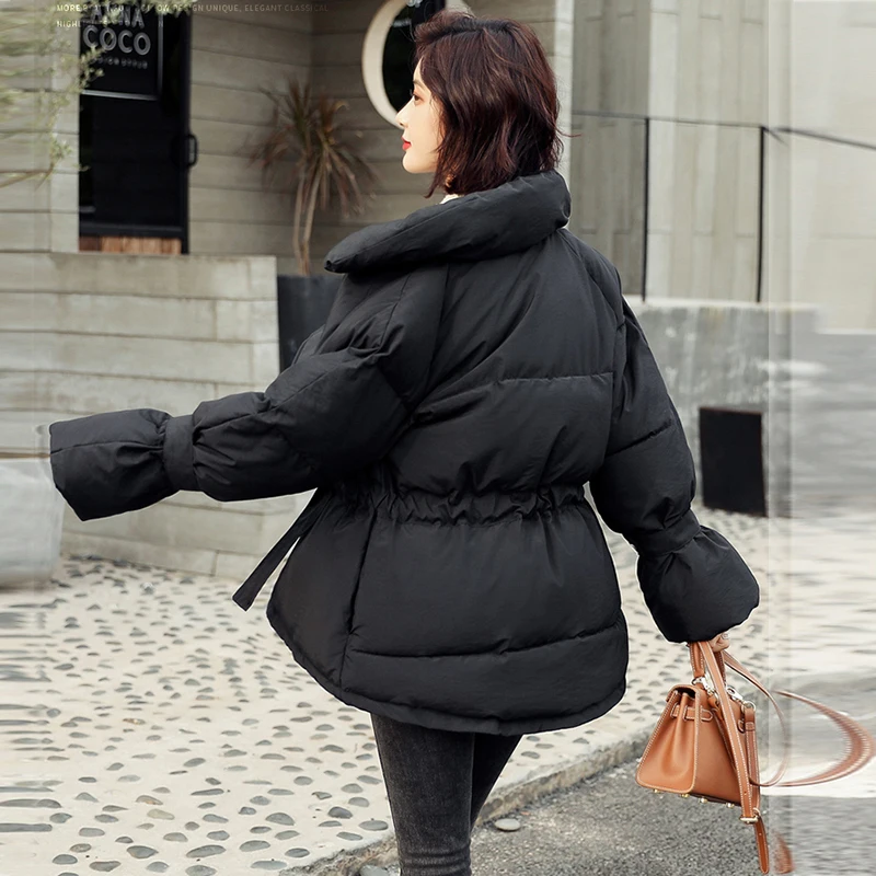 

2019 New Fashion Slim Women Fur Winter Jacket Cotton Padded Warm Thick Ladies Coats Parka Womens Jackets Outwear