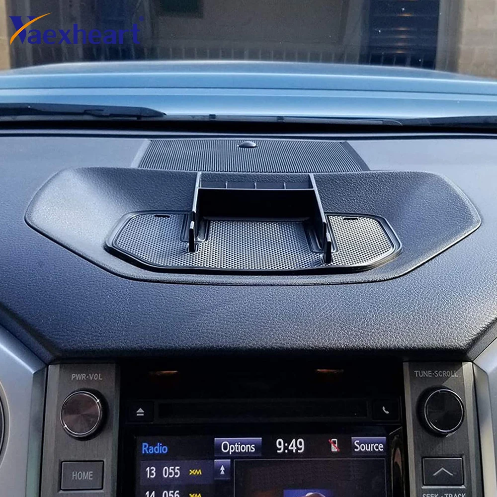 

Dash Center Console Table Storage Tray w/ Phone Holder for 2014 2015 2016 2017 2018 2019 2020 2021 Toyota Tundra