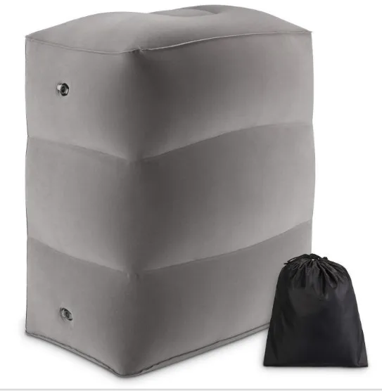 Дорожная надувная подушка для ног регулируемая высота портативная переноски