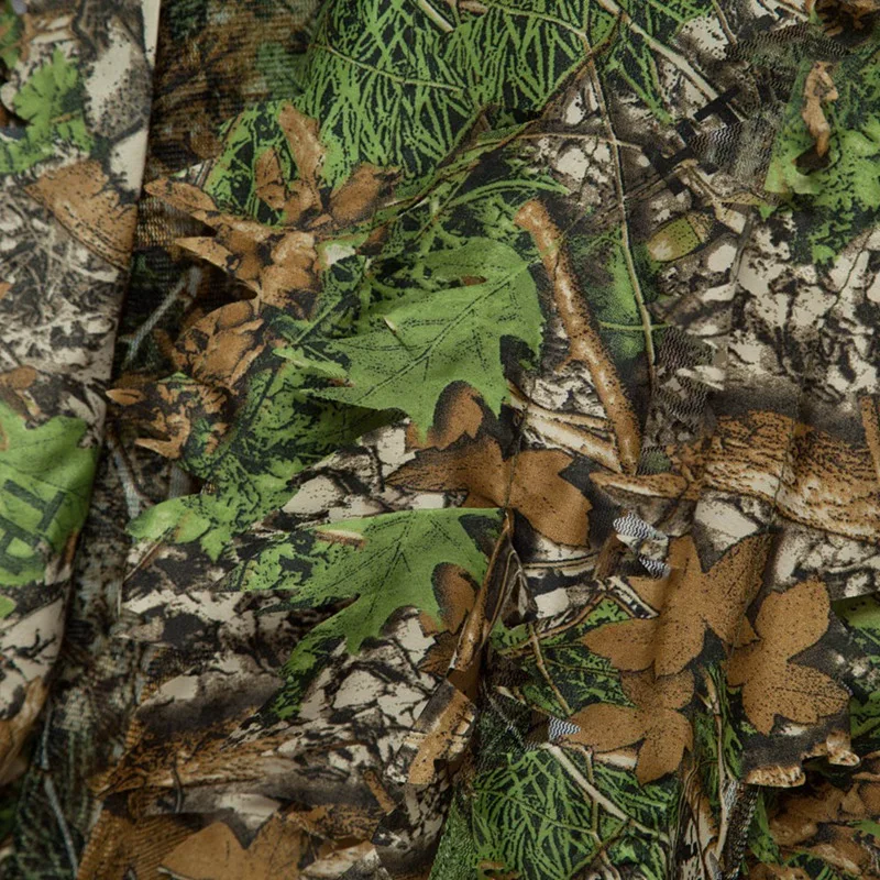 Camo 3D Leaf cloak Yowie Ghillie Breathable Open Poncho Type Camouflage Birdwatching Suit | Спорт и развлечения