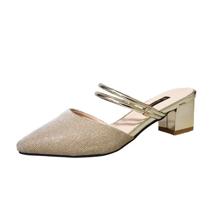 Женские летние сандалии новинка 2019 женские Вечерние туфли на высоком каблуке