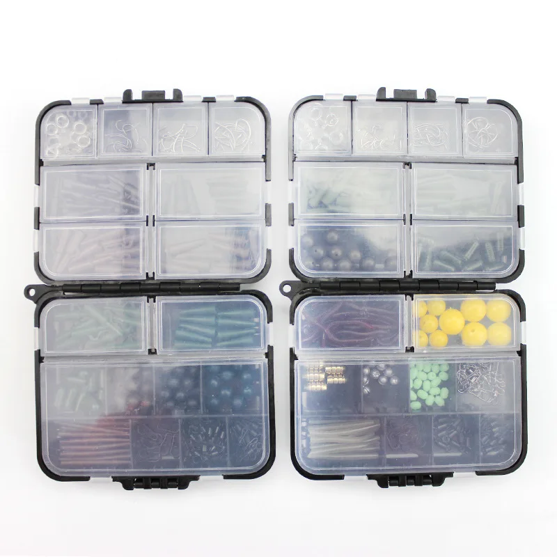 

189pcs/lot Carp Fishing Tackle Kit Box Lead Clips/Beads/Hooks/Tubes/Swivels Baiting Terminal Rigs Carp Fishing Tackle Box