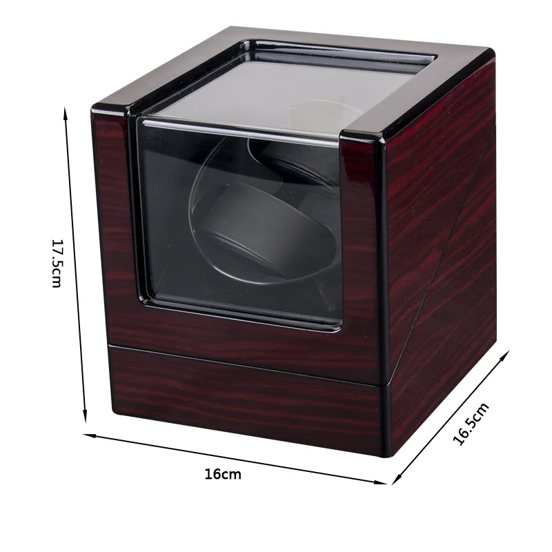 

USB Power Supply LED Backlit Mechanical Watch Winding Box Motor Shaker Mini Dual Position Watch Winder Holder Storage Organizer