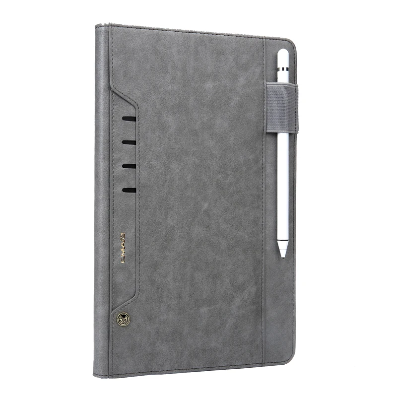 iPad Air2 Gray Новейший многофункциональный Ретро Кожаный чехол для iPad Air2 9,", складная подставка, бизнес-карта, умный чехол для Apple iPad6 iPad Air2 - Цвет: iPad Air2 Gray