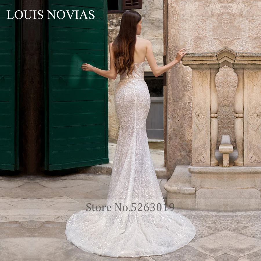 LOUIS NOVIAS 2020 г. сексуальное романтичное свадебное платье с милой русалкой Тонкая