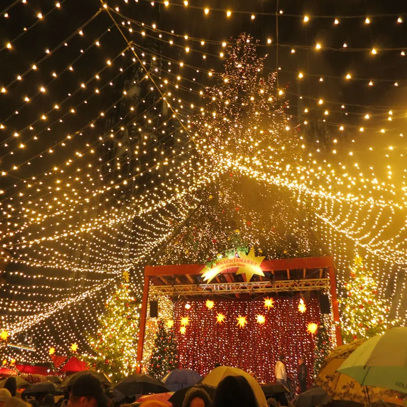 Светодиодный ные фонари мигающие огни гирлянда неба звезды наружные