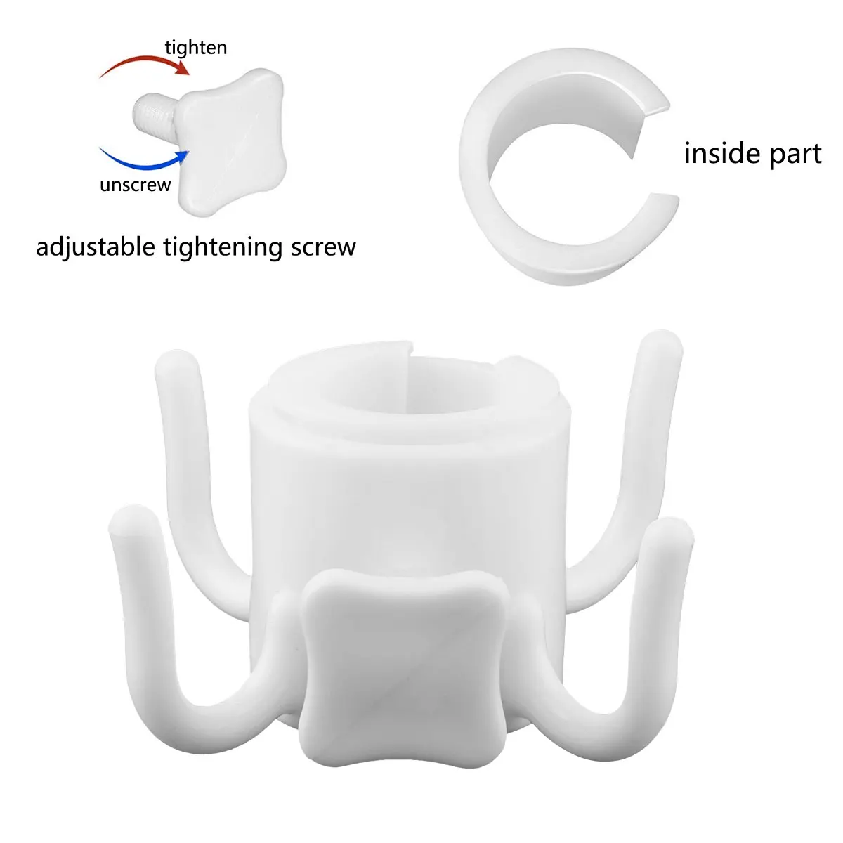 Прочный пластиковый пляжный зонт с 4 зубцами подвесной крючок для полотенец