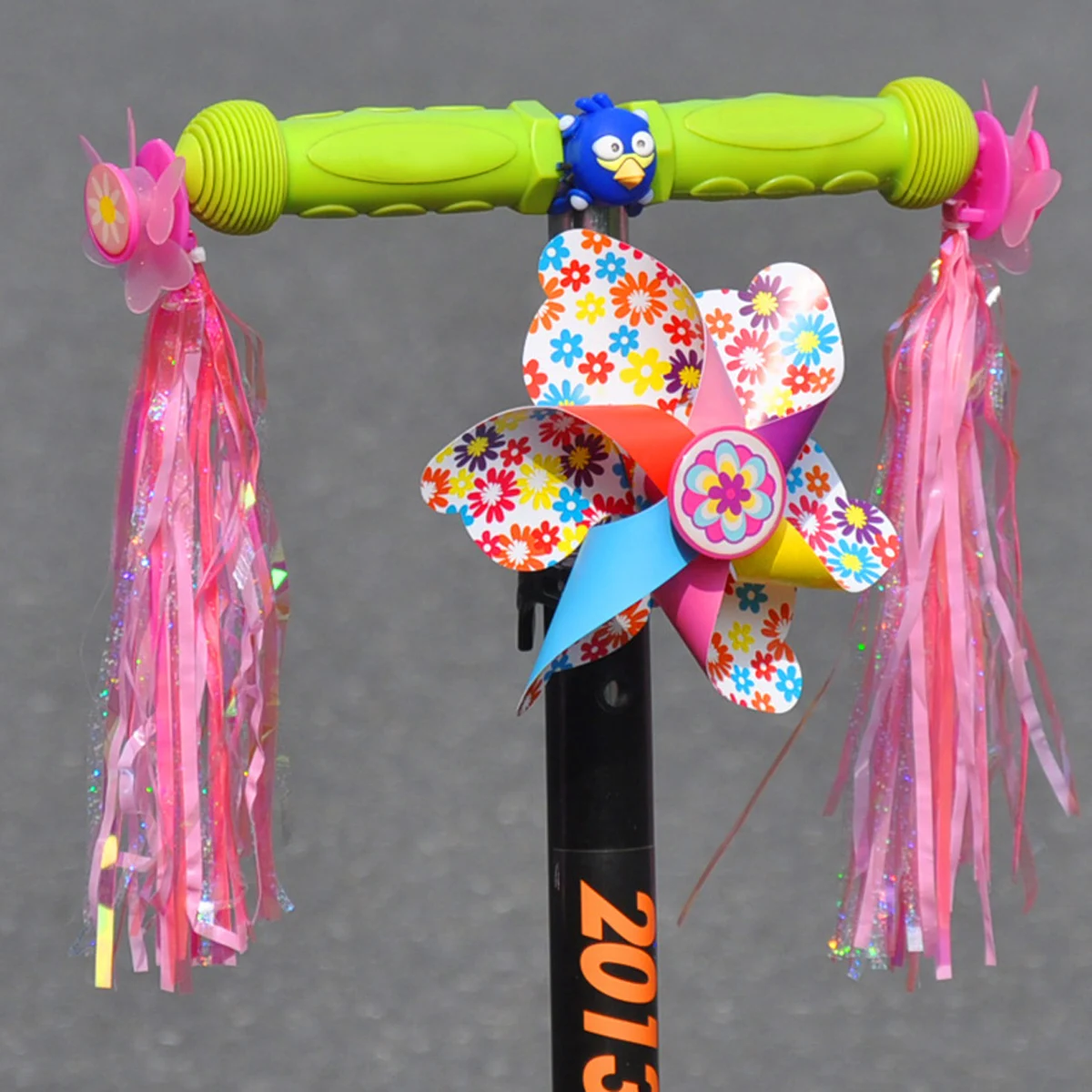 

2020 Children Bike Handlebar Flower Pinwheel Windmill Decoration For Kid'S Bicycle Scooter Pink Pinwheel Bike Accessories