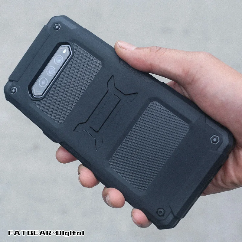 

FATBEAR Tactical Military Grade Rugged Shockproof Armor Full Protective Skin Case Cover for Xiaomi Black Shark 4 / 4S / Pro
