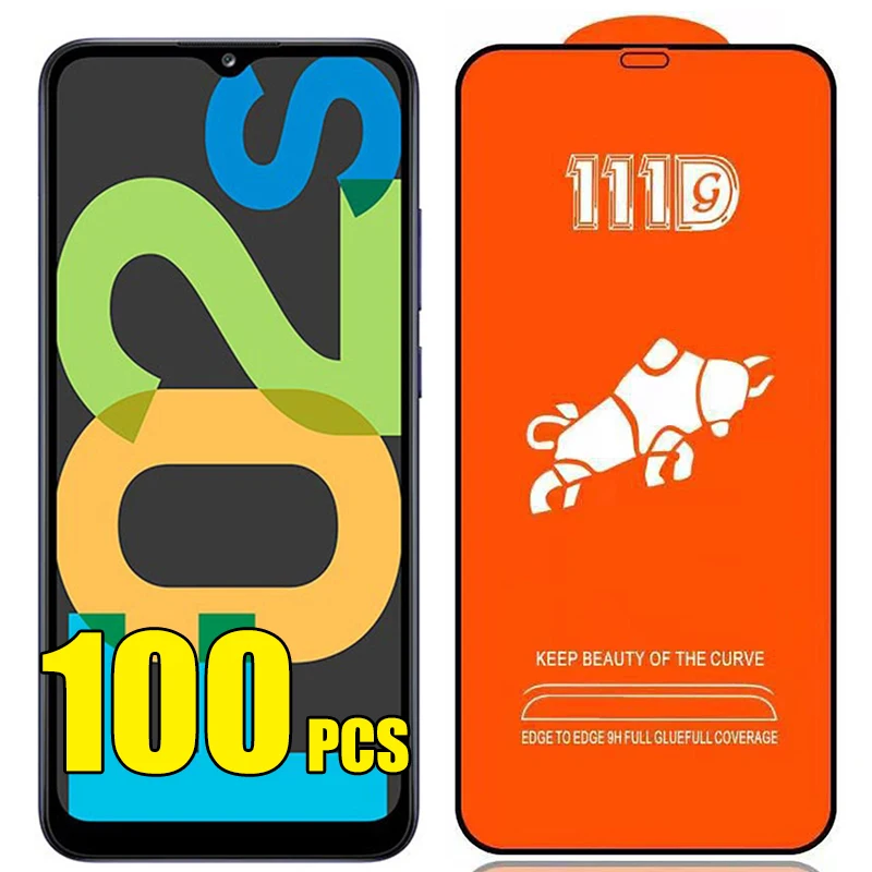 100 шт. 111D закаленное стекло 9H полное покрытие Защитная пленка для экрана Samsung Galaxy