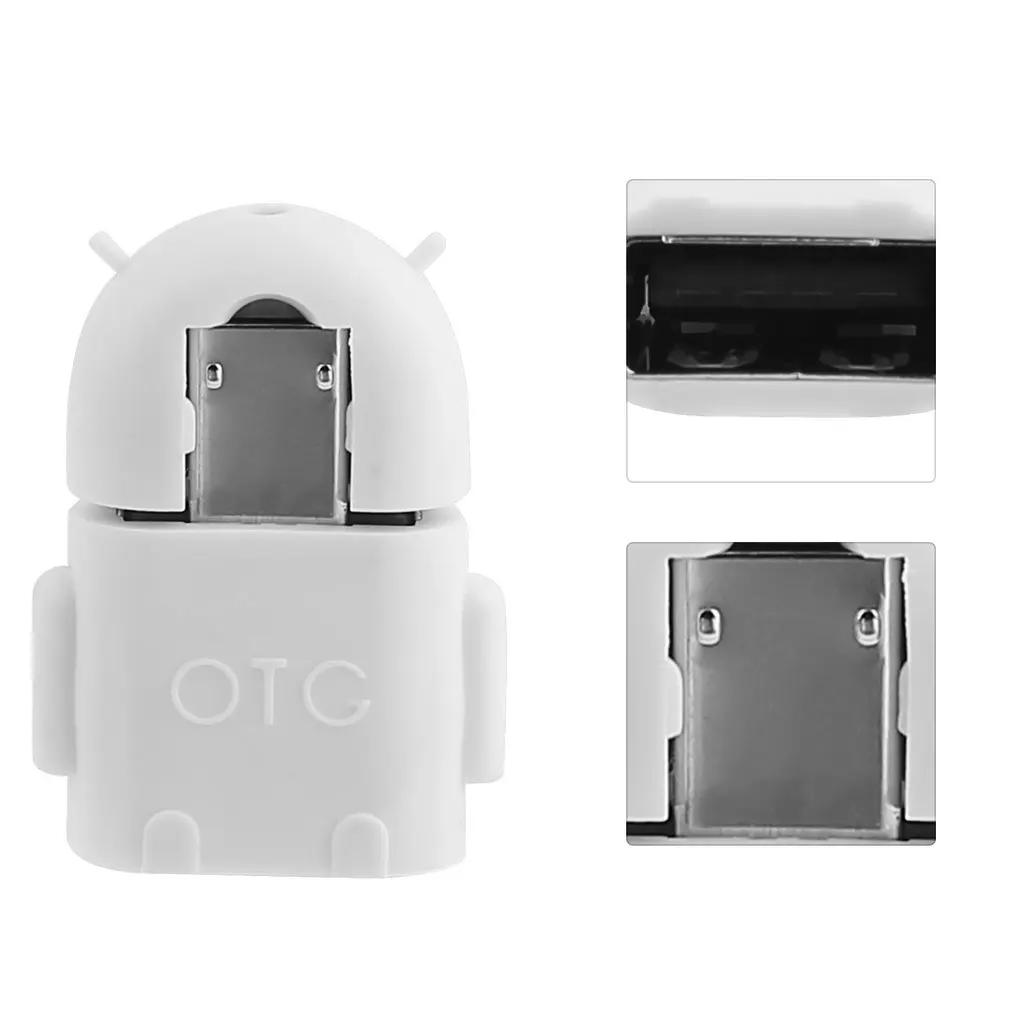 1 шт/5 шт/10 шт Робот Форма микро USB 2 0 конвертер хост папа к Женский OTG адаптер для