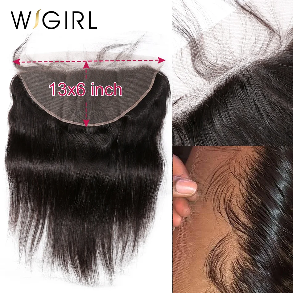 Wigirl сетка Фронтальная 13x4 13x6 от уха до застежка бразильские Прямые предварительно