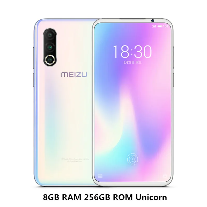 8GB 256GB Unicorn Meizu 16S PRO, 6 ГБ ОЗУ, 128 Гб ПЗУ, смартфон, 6,2 дюймов, Amoled, Snapdragon 855 plus, встроенный экран, отпечаток пальца, NFC, 3600 МП, мАч, мобильный телефон - Цвет: 8GB 256GB Unicorn