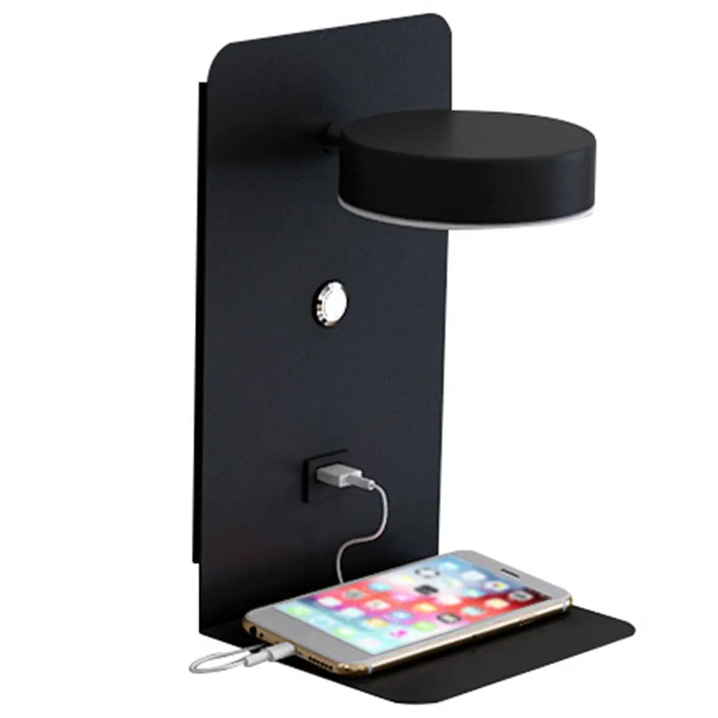 

LED Wall Lights With Switch And USB Interface Lamp Fixture Corridor Aisle Lighting Indoor Art Luminaire