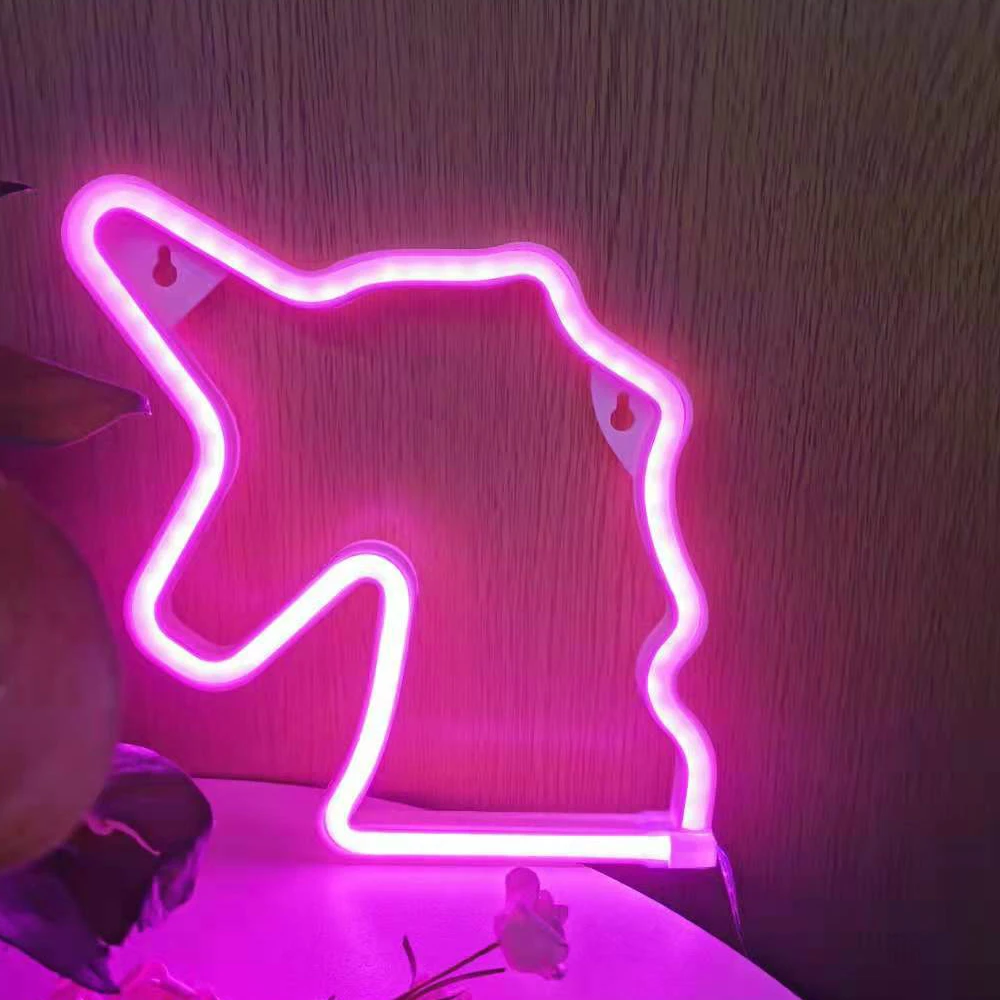 Оптовая продажа неоновая светодиодная вывеска в виде единорога - Цена: 567.34