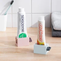 2021 new 4 colors home plastic toothpaste tube squeezer easy dispenser rolling holder bathroom supply tooth cleaning accessories