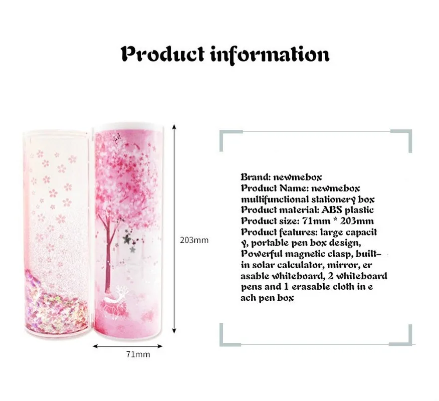 Пенал Nbx прозрачный многофункциональный контейнер для карандашей и не