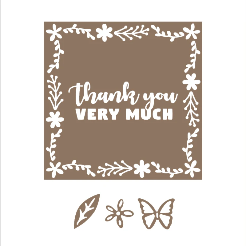 

Новинка 2020, металлические штампы и Скрапбукинг для изготовления бумаги, большое спасибо, рамка для тиснения, набор для карточек, без штампов