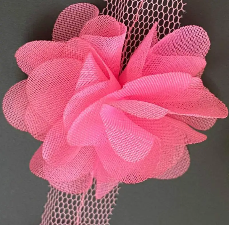 

2Yards Flowers 3D Chiffon Cluster Flowers Lace Dress Decoration Lace Fabric Applique Trimming DIY Crafts Sewing Supplies