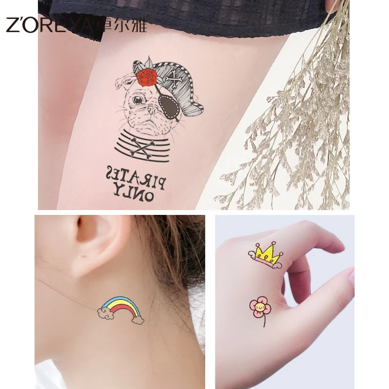 50 шт./компл. штаны с фальш-вставкой Стикеры цветочным рисунком бабочки и