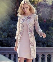 with jacket mother of the bride dresses sheath knee length appliques plus size short groom mother dresses for weddings