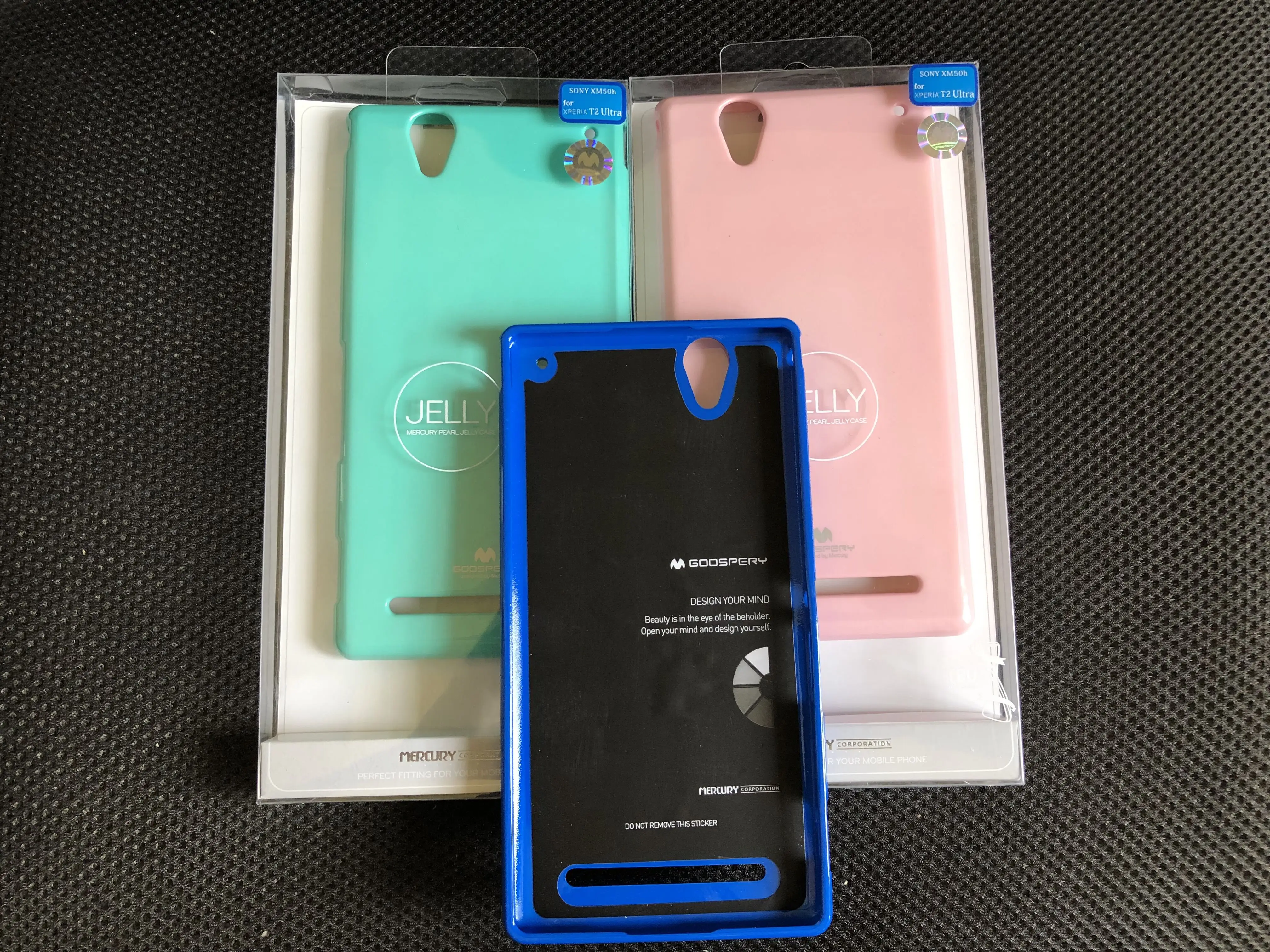 Оригинальный мягкий гибкий чехол Mercury Goospery из ТПУ с жемчужинами для Sony Xperia T2