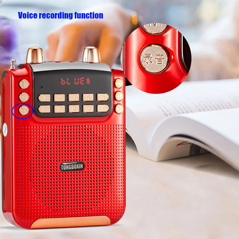 10 Вт высокомощный Bluetooth МегаФон динамик FM \ TF USB функция записи голоса Поддержка
