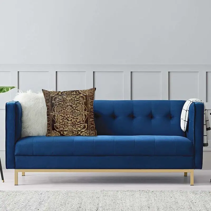 Позолоченные кожаные чехлы для подушек домашний декоративный чехол дивана с