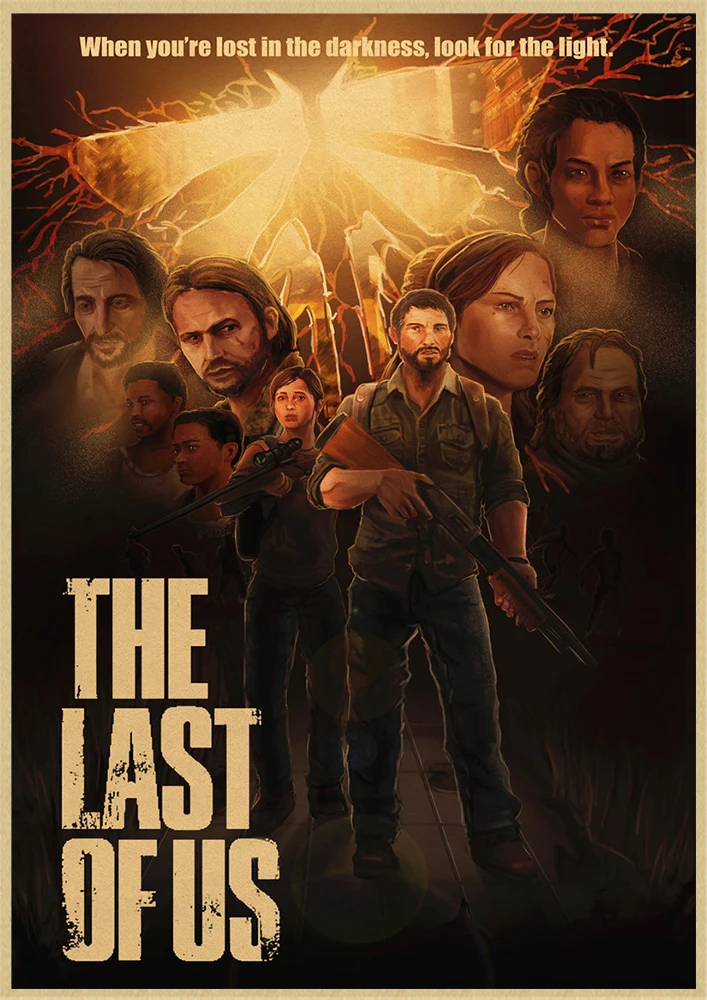 Плакат The Last Of Us постер для ТВ-игр HD-постер украшения картины | Дом и сад