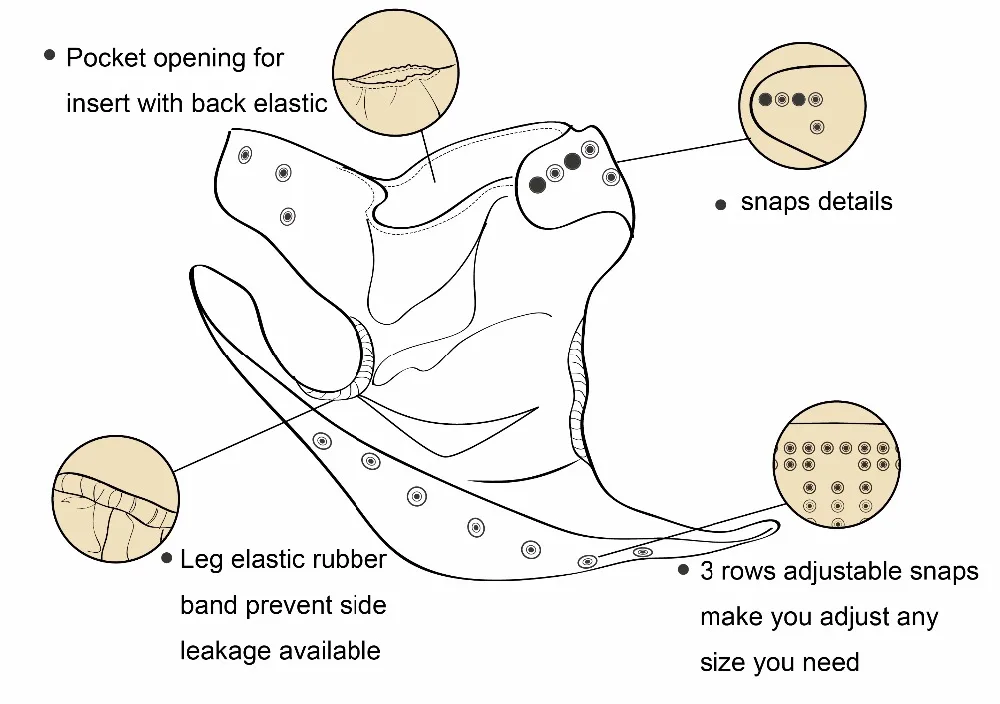 Детский многоразовый моющийся тканевый подгузник LilBit новый дизайн с принтом |