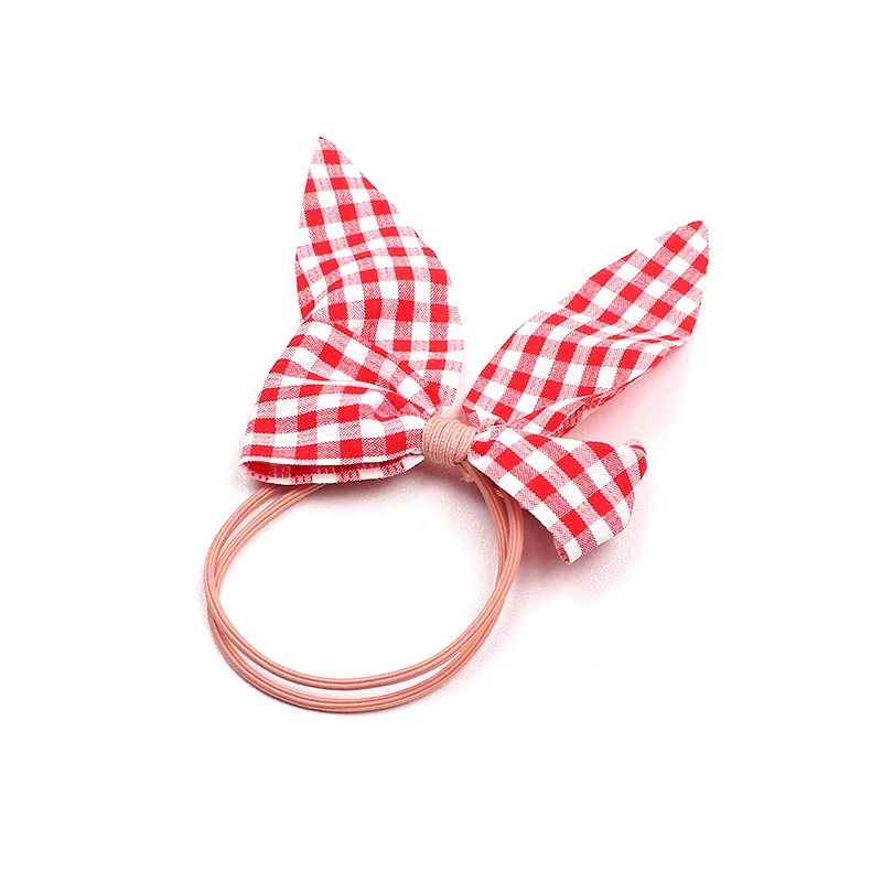 

10pcs Women Girl Fabric Bow Elastic Hair Bands Rope Ring Tie Dot Plaid Ponytail Bun Scrunchy Hair Accessories Headwear Set