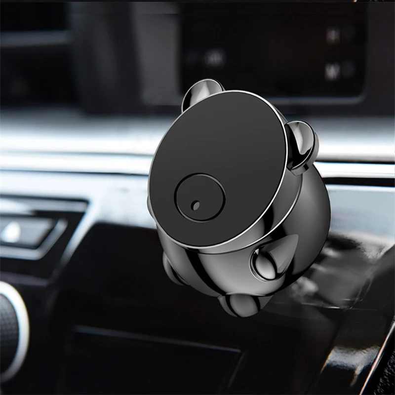 

Car Magnetic Suction Cup Type Red Mobile Phone Holder For Car GPS Navigation Accessories General Air Outlet Decoration Bracket 5