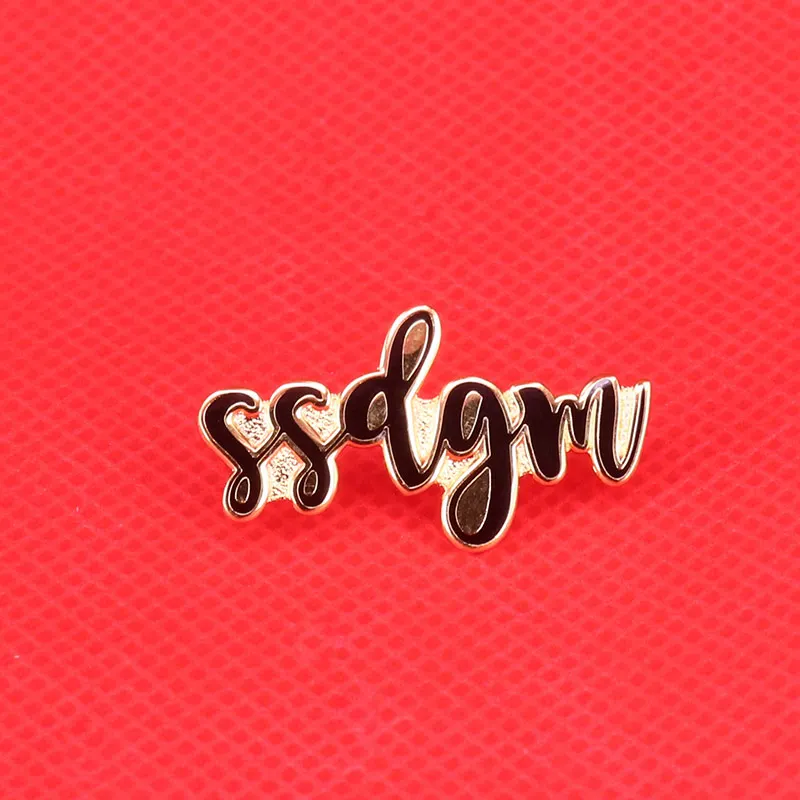 SSDGM нефантастическая эмалированная брошь в виде книги настоящий комедия Подкаст