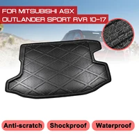 for mitsubishi asx outlander sport rvr 2010 2017 car rear trunk boot mat waterproof floor mats carpet anti mud tray cargo liner