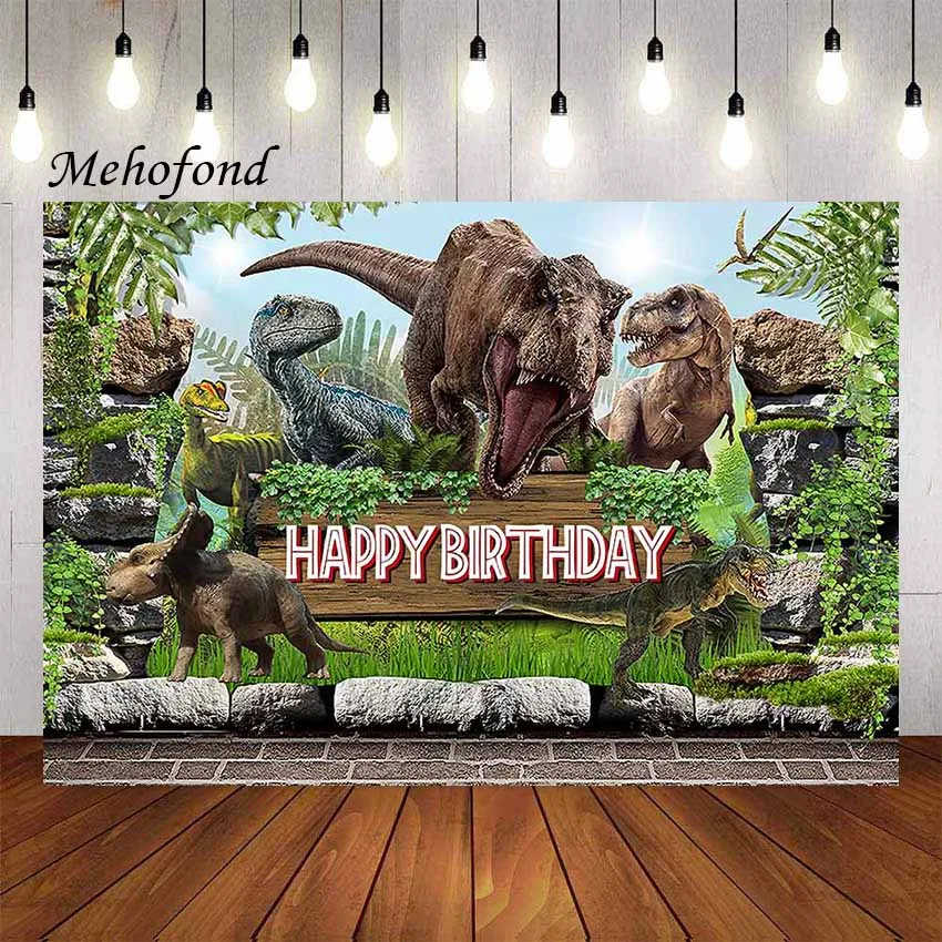 

Фон для фотографий Mehofond лес Юрский периода Динозавр Дети Мальчики День рождения пользовательский фон фото студия реквизит обои