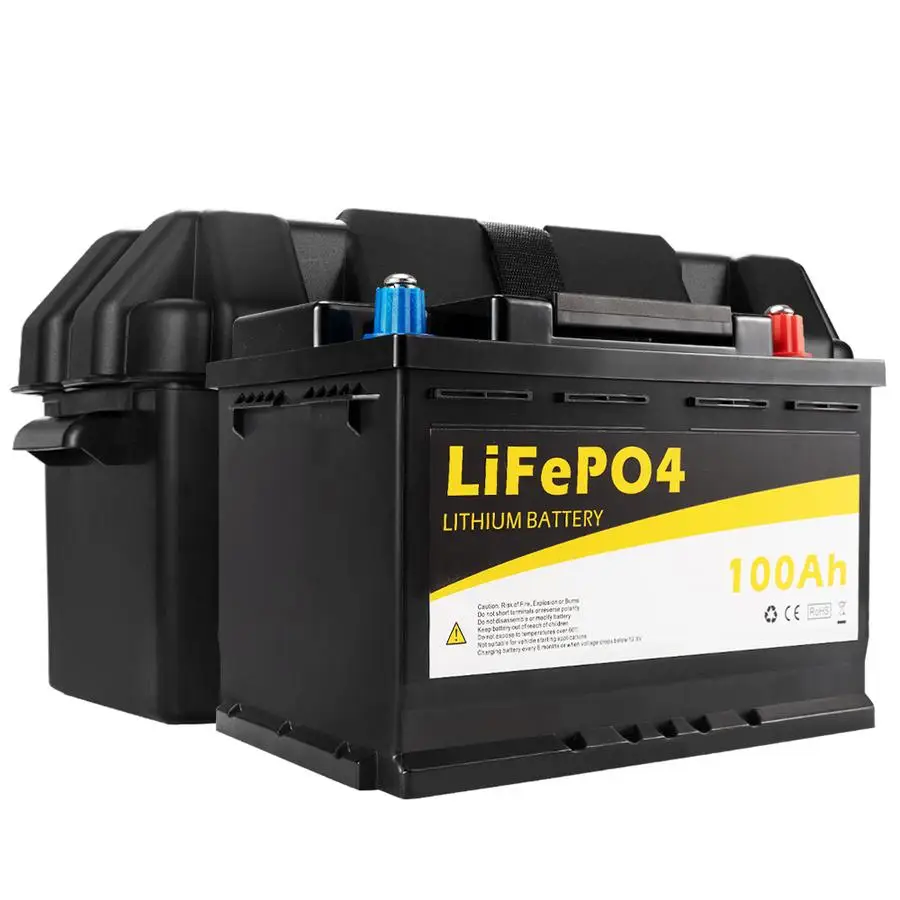 

Бесплатная доставка, австралийский глубокий перезаряжаемый фосфат LiFePO4 12 В 100 ач с аккумуляторной коробкой