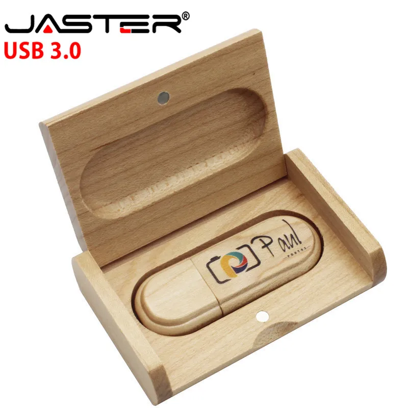 Флэш-накопитель JASTER USB 3 0 в деревянной коробке из клена 16 ГБ 32 64 свадебный подарок