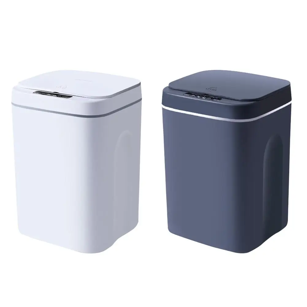 

Smart Induction Trash Can With Cover Wireless Sensor Large Capacity Fully Automatic Garbage Bin Home Intelligent Trash Barrel