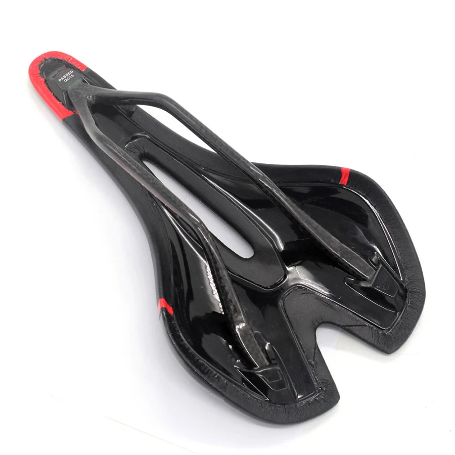 Ec90 Carbon Fiber Bicycle Saddle Road MTB Mountain Bike Hollow Design Lightweight race Cushion Racing Seat | Спорт и развлечения